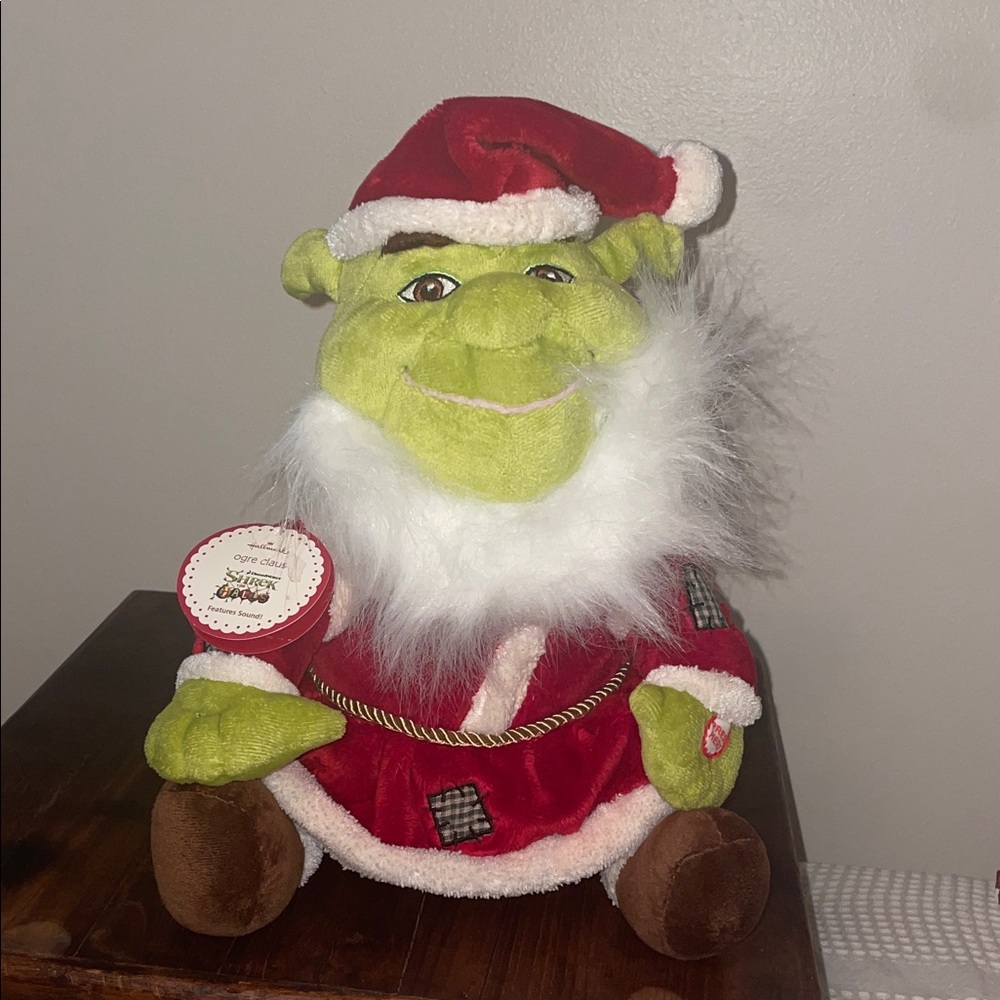 Hallmark Green Ogre in Red Santa Outfit